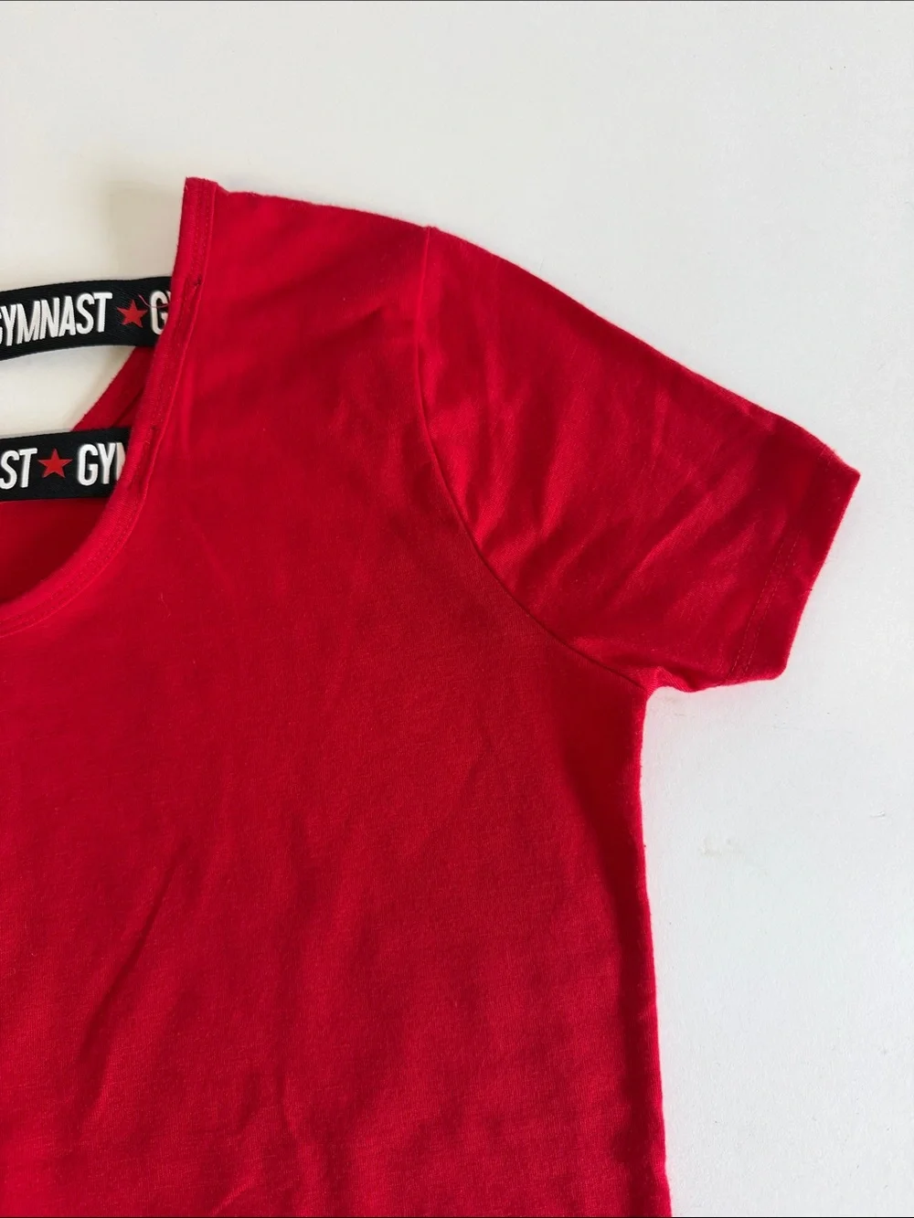 Girls' Justice Red Gymnast Silhouette Tee
